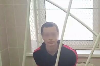 Задержанный житель Верхнедвинска. Март 2024 года. Скриншот видео