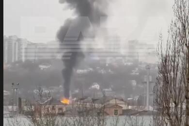 Белгород после атаки дронов в ночь с 16 на 17 марта 2024 года. Скриншот видео