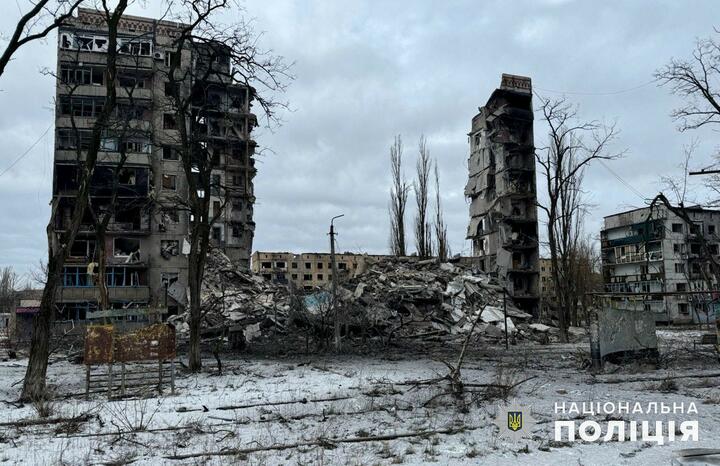 Жилой дом в Авдеевке, разрушенный в ходе российского вторжения в Украину. Январь 2024 года. Фото: National Police of Ukraine, CC BY 4.0, commons.wikimedia.org