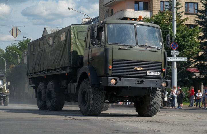 Военный грузовик “МАЗ”. Снимок носит иллюстративный характер. Фото: “Белрынок”.