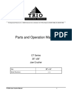 Trio CT2036 Jaw Crusher Manual PDF