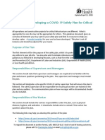 Guidance On Developing A COVID-19 Safety Plan For Critical Infrastructure