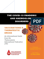 The Covid-19 Pandemic and Haemoglobin Disorders: Vaccinations & Therapeutic Drugs