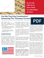 Can We Trust The Constitution? Answering The Runaway Convention" Myth