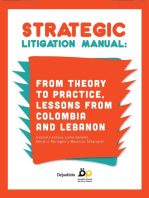 Strategic Litigation Manual: From Theory to Practice, Lessons from Colombia and Lebanon