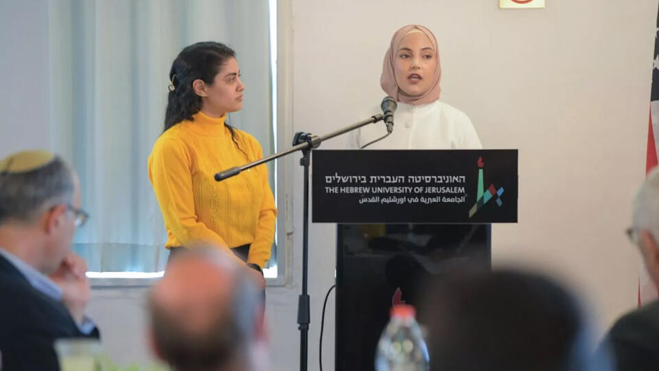 Students giving a presentation