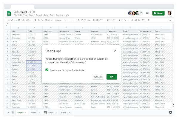 Enterprise-grade security in Google Sheets