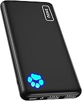 INIU Portable Charger, Slimmest 10000mAh 5V/3A Power Bank, USB C in&Out High-Speed Charging Battery Pack, External Phone...