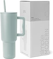 Simple Modern 40 oz Tumbler with Handle and Straw Lid | Insulated Cup Reusable Stainless Steel Water Bottle Travel Mug...