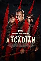 Nicolas Cage, Maxwell Jenkins, and Jaeden Martell in Arcadian (2024)