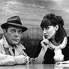 Eddie Constantine and Anna Karina in Alphaville (1965)