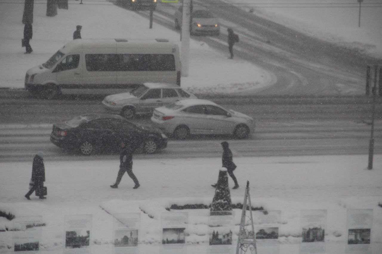 Сильные снегопад и ветер ожидаются сегодня в Могилеве