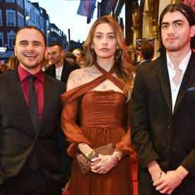 Prince Jackson, Paris Jackson and Bigi Jackson at the opening night of "MJ: The Musical" at Prince Edward Theatre on March 27, 2024 in London, England. 