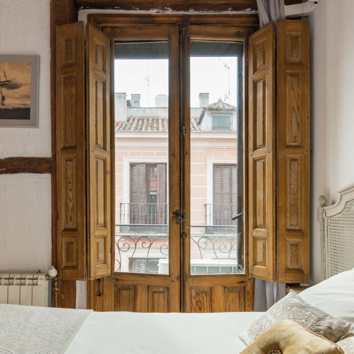 My Favorite Airbnb in Madrid: A Lofted Apartment with Seven Balconies