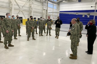 Chief of Naval Operations (CNO) Adm. Mike Gilday visits Commander, Patrol and Reconnaissance Wing 10 (CPRW 10), Patrol Squadron 1 (VPW 1) and Patrol Squadron 47 (VP 47)