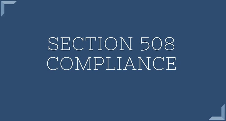 Graphic image Section 508 Compliance