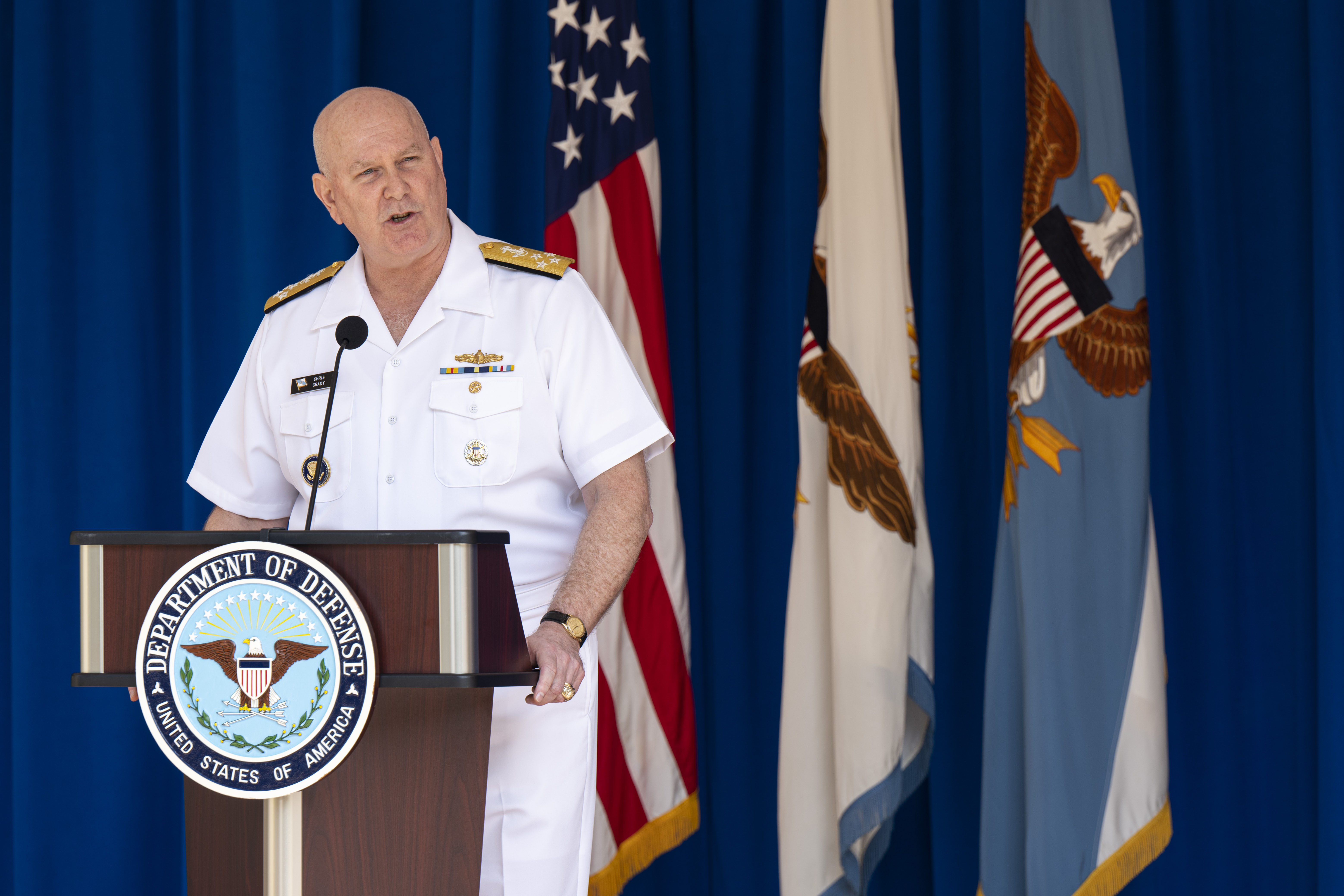 Vice Chairman of the Joint Chiefs of Staff Navy Adm. Christopher W. Grady