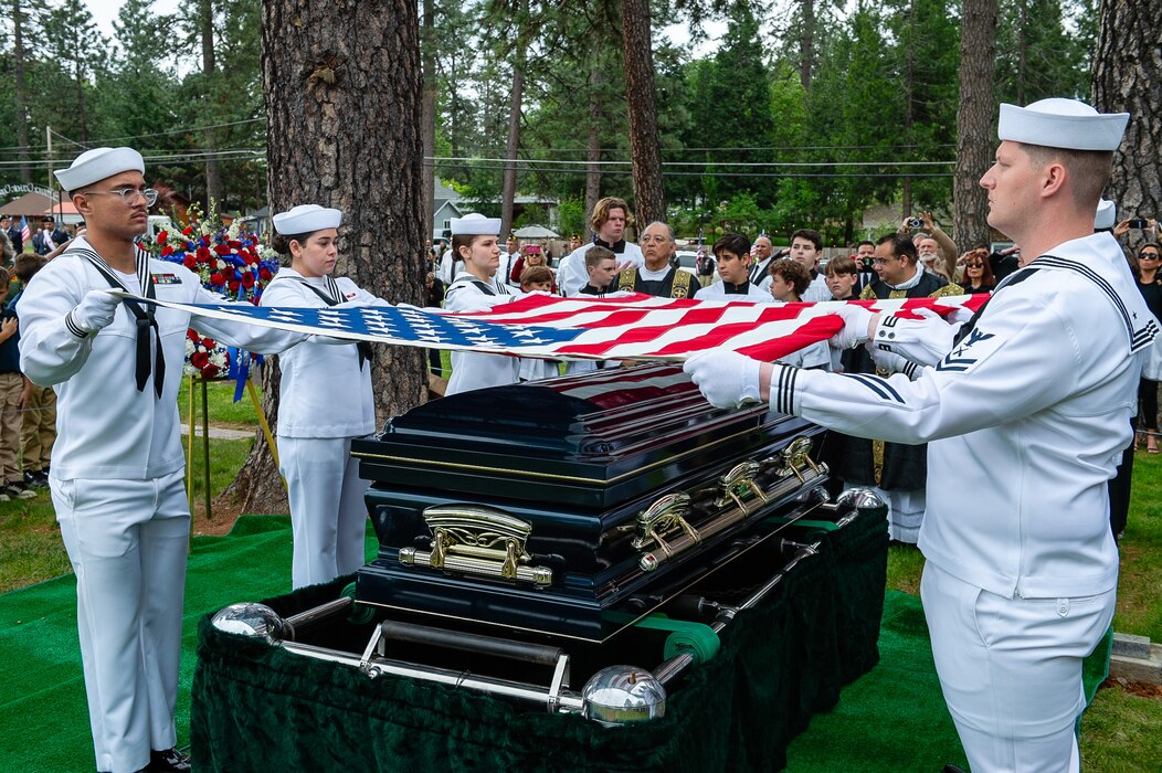 Lt. Cmdr. Louis "Lou" Conter funeral in Grass Valley, Calif.