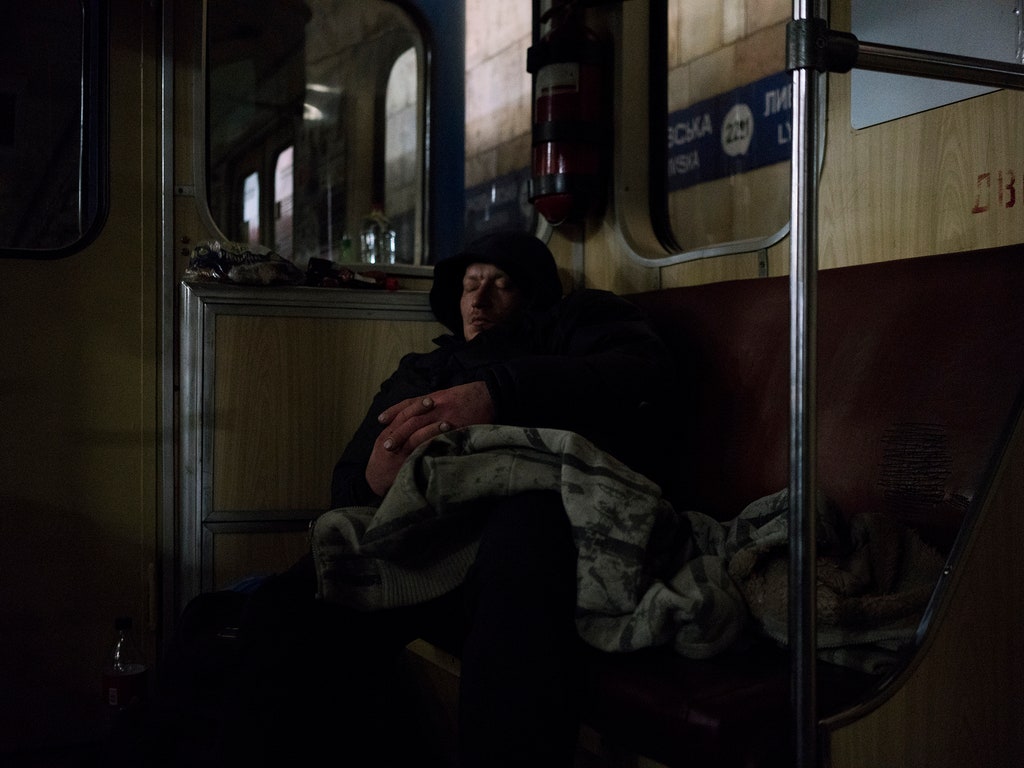 Inside Kyiv’s Metro, a Citywide Bomb Shelter