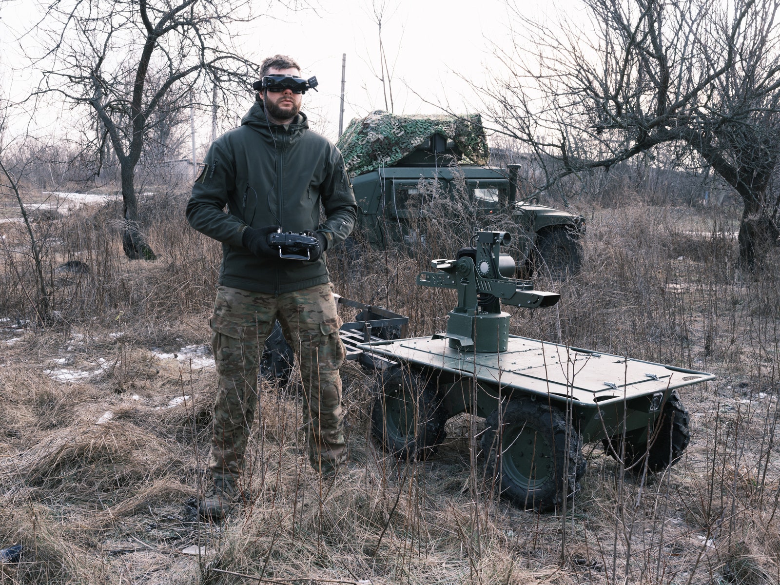 Battling Under a Canopy of Drones