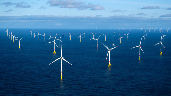 Offshore-Windpark Dolwin Alpha des Energiekonzerns Ørsted