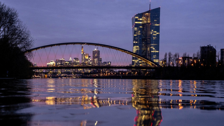 Wie werden die Notenbanken entscheiden? Vieles hängt an der Inflation - Europäische Zentralbank in Frankfurt