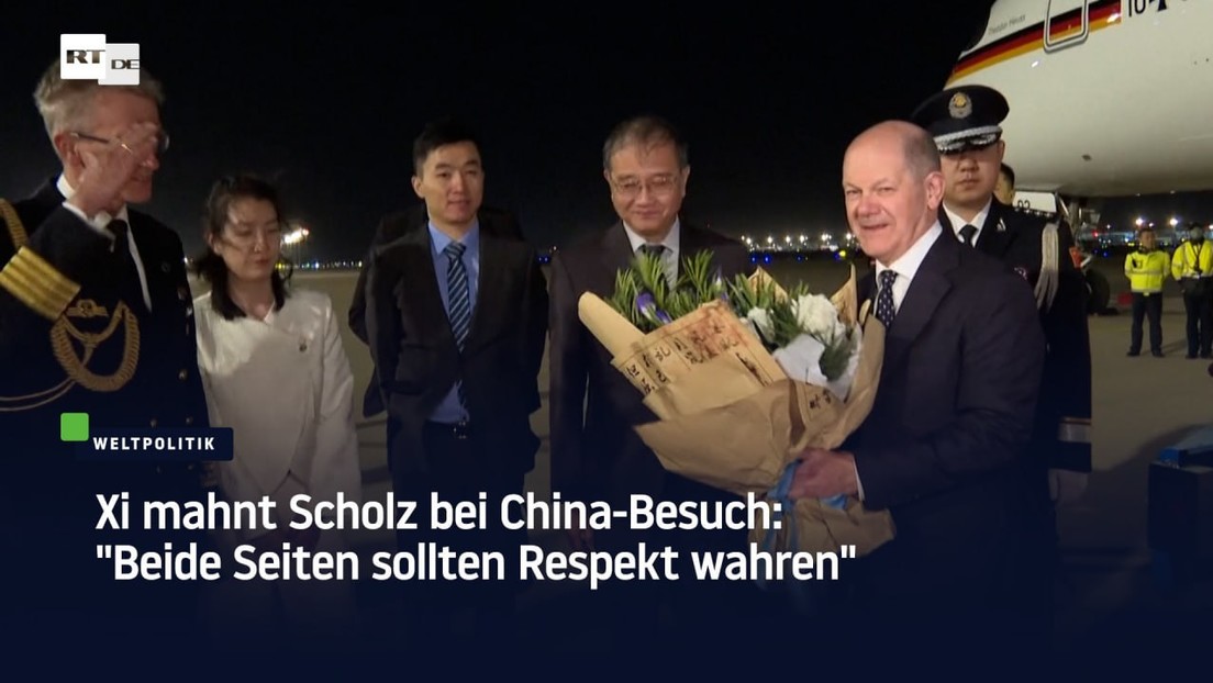 Xi mahnt Scholz bei China-Besuch: "Beide Seiten sollten Respekt wahren"