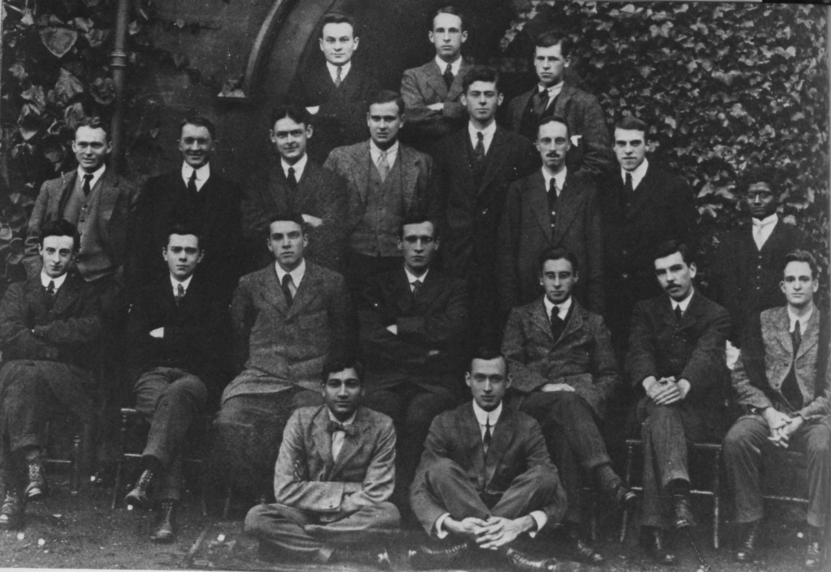15. Merton Students, 1914 (Eliot third row, third from left)