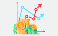 Line graph showing upward trend