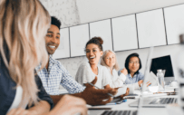 people sitting around a table