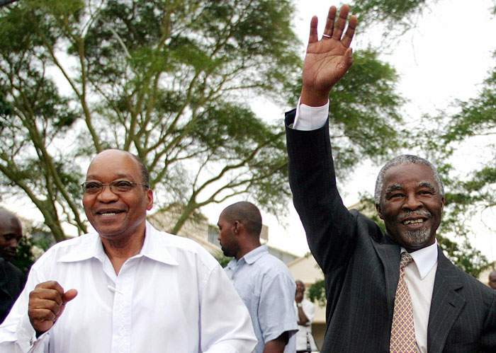 2005: Zuma with former South African President Thabo Mbeki