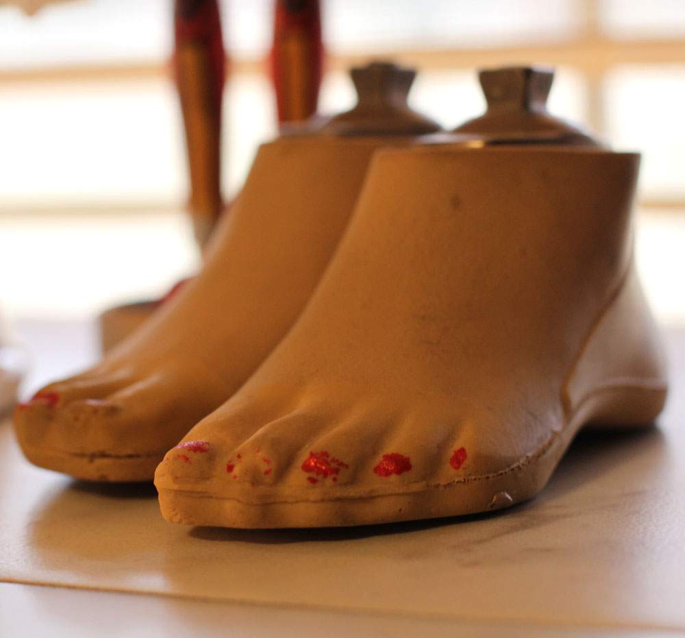 The first prosthetic feet made for Haven