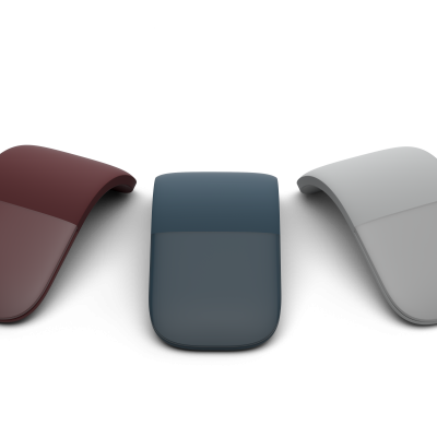 The Microsoft Surface Arc Mouse comes in a range of rich colors including Light Gray, Burgundy and Cobalt Blue to complement your device and personal style.