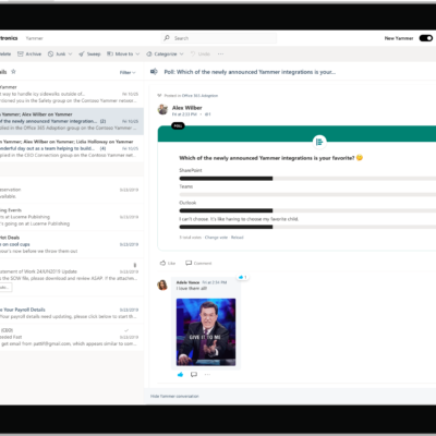 Yammer in Outlook poll