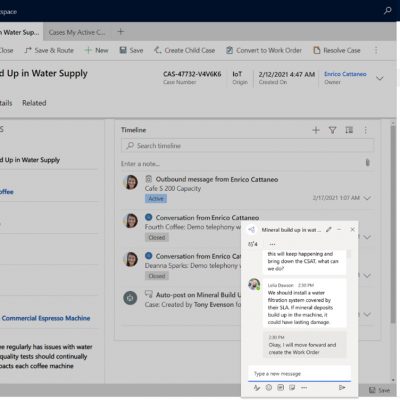 Dynamics 365 and Teams Integration user interface