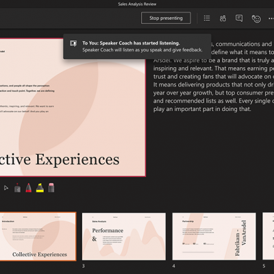 Speaker Coach in Microsoft Teams