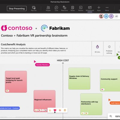 Whiteboard feature in Microsoft Teams