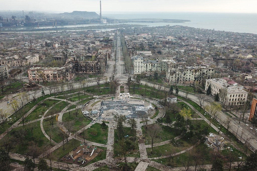 Mariupol in the aftermath of shelling