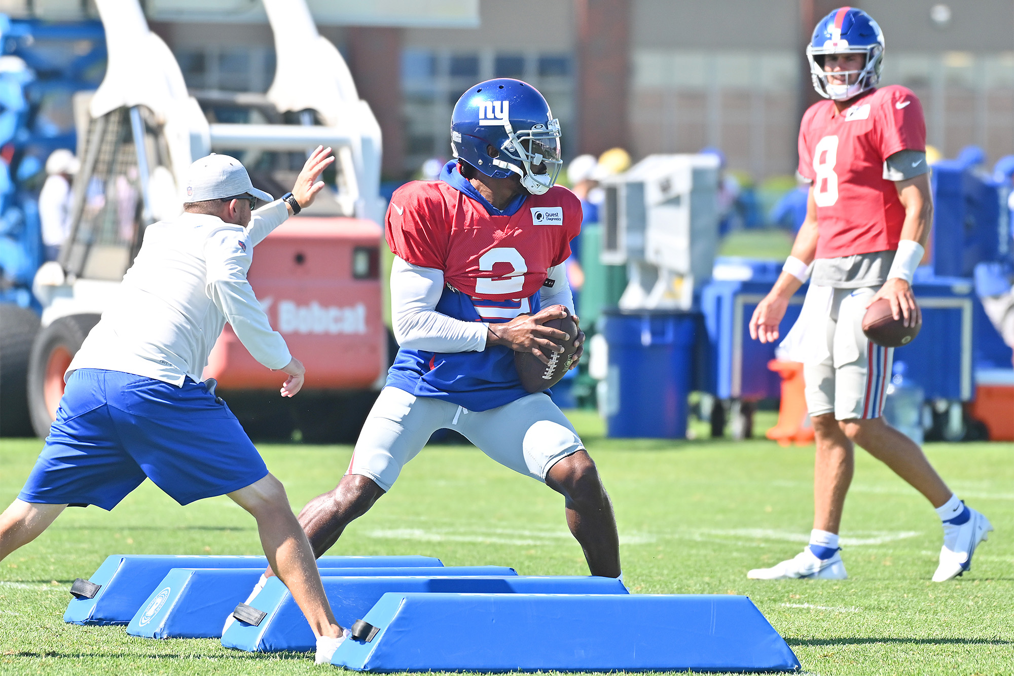 Tyrod Taylor (2) is the Giants' second-string quarterback, for now.