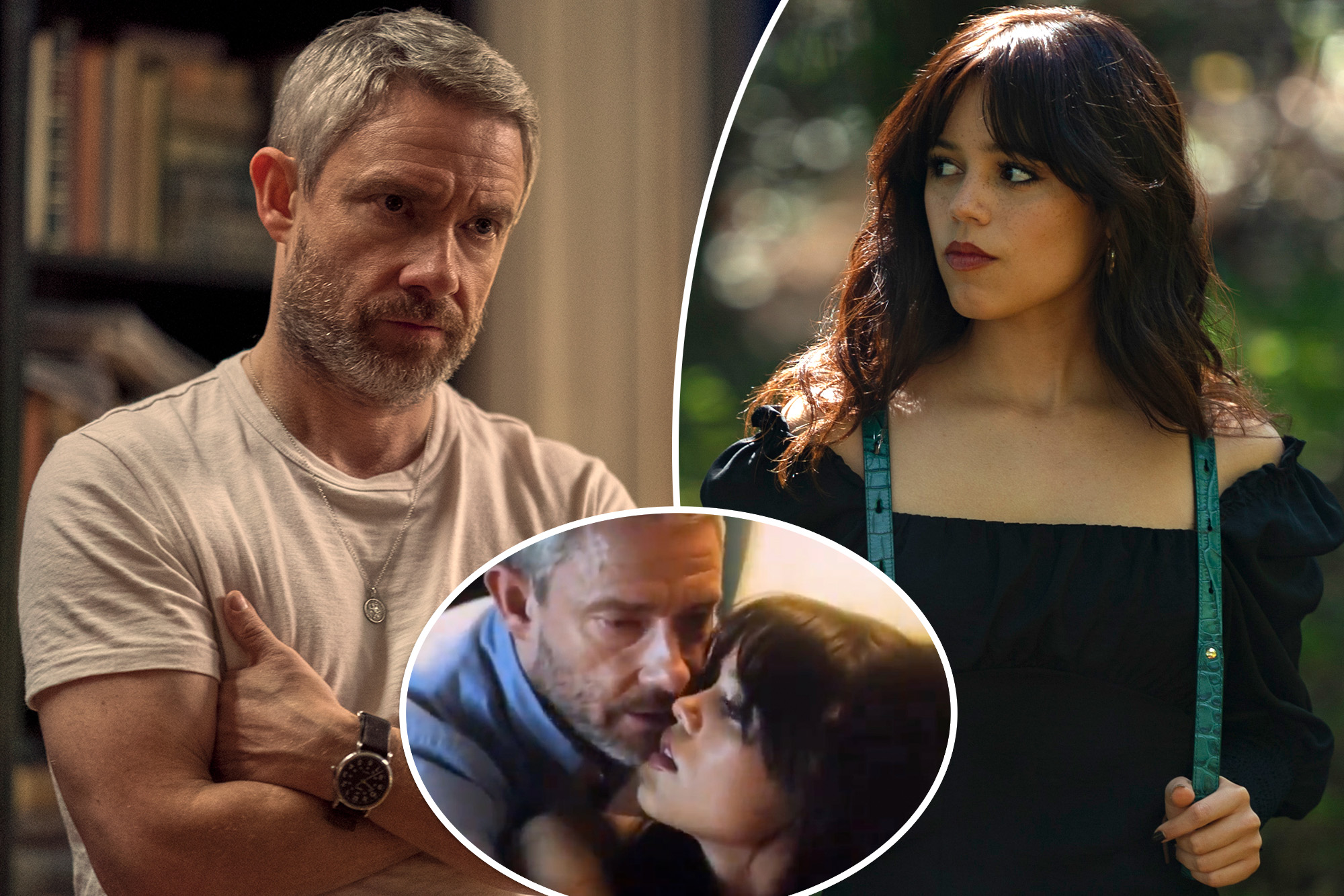 Martin Freeman, 52, reacts to backlash over ‘gross’ age gap with Jenna Ortega, 21, in ‘Miller’s Girl’