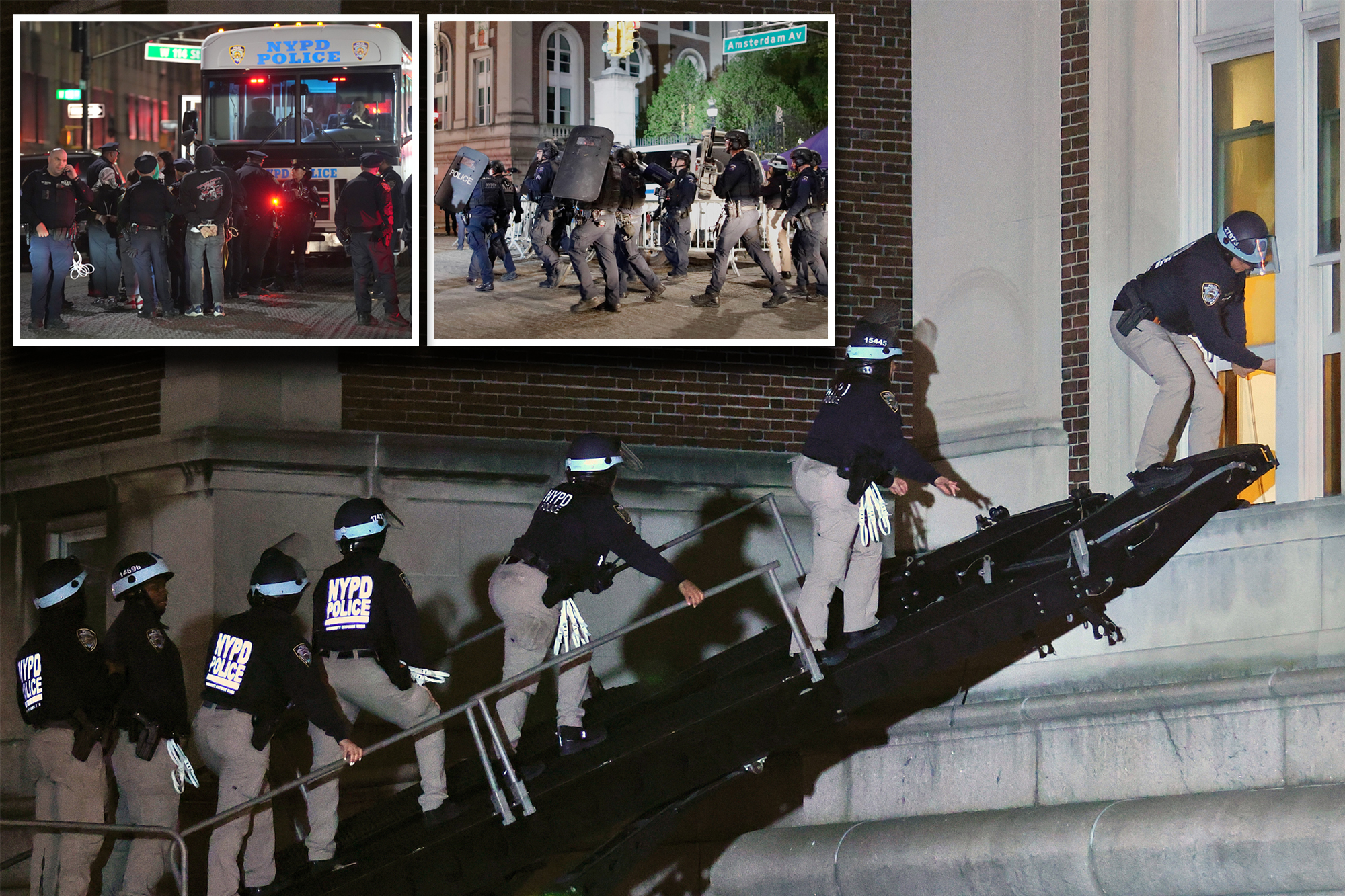 Dozens arrested as NYPD cops dramatically storm Columbia campus to clear out anti-Israel mob