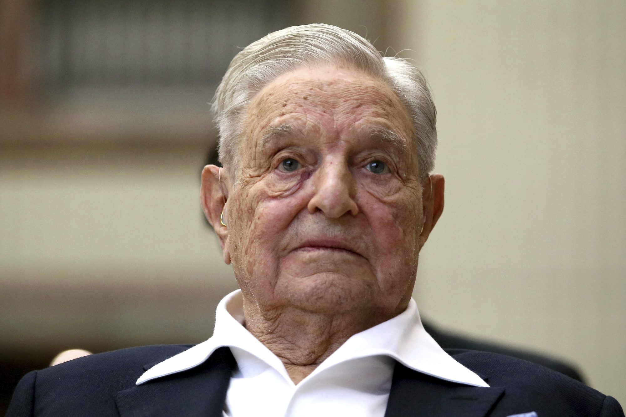 George Soros, Founder and Chairman of the Open Society Foundations, looks before the Joseph A. Schumpeter award ceremony in Vienna, Austria, June 21, 2019.