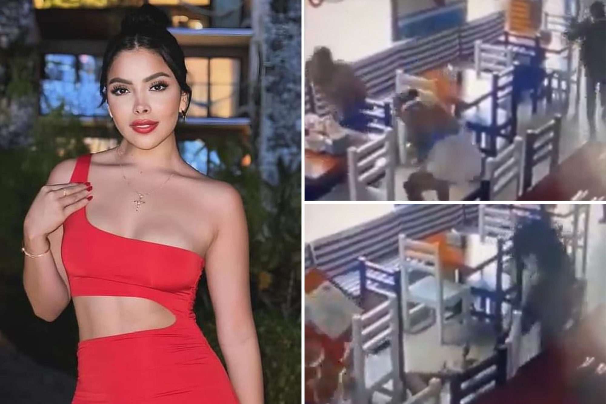 Shocking video shows the moment beauty queen is gunned down after she was linked to Ecuadorian gang boss