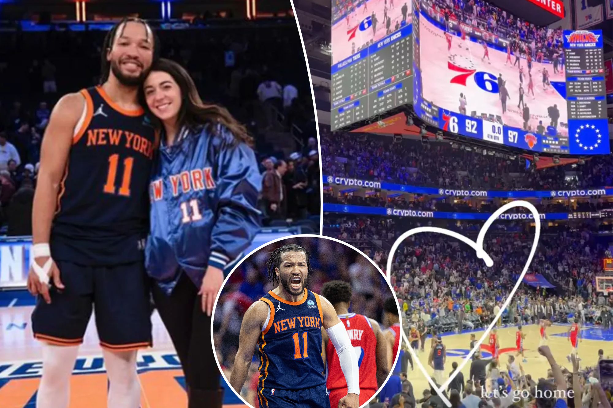 Jalen Brunson's wife Ali Marks is ready to get back to The Garden after the Knicks took a 3-1 series lead in Game 4 of their first-round playoff series against the Sixers Sunday.
