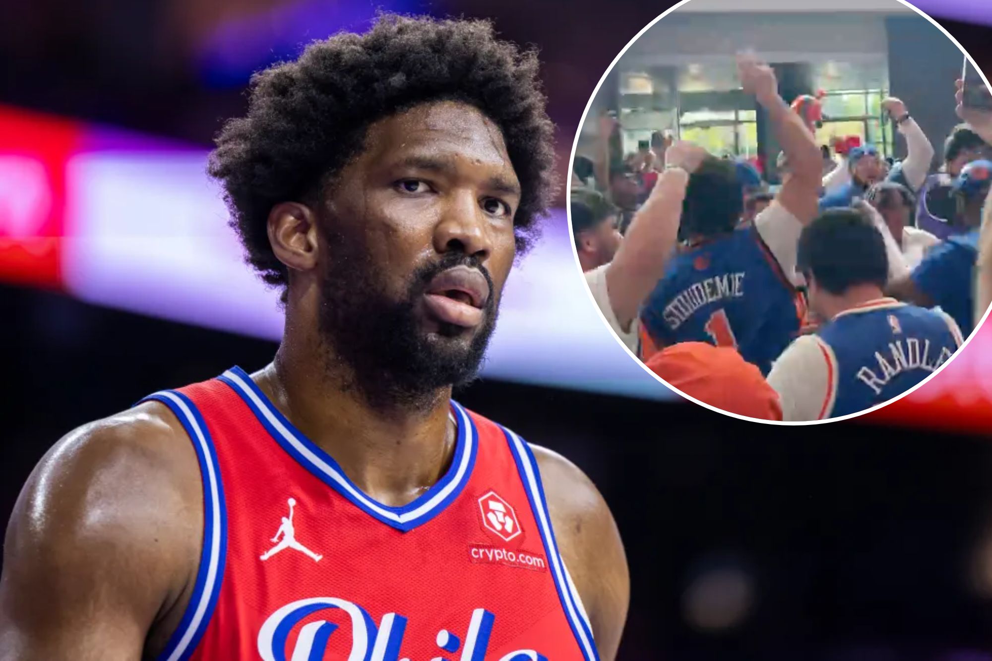 Joel Embiid, Knicks fans