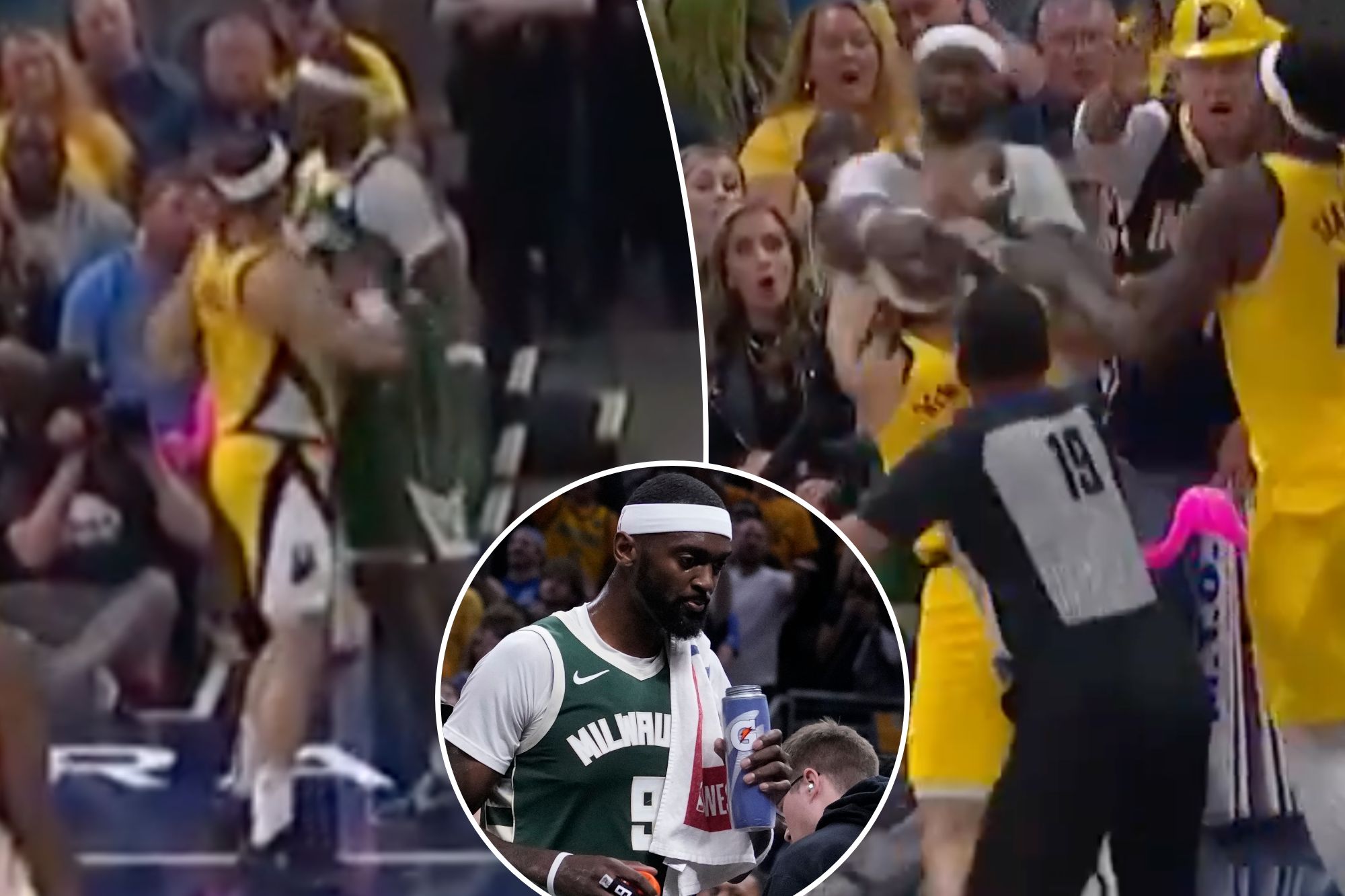 Bobby Portis was ejected during a Bucks-Pacers fracas during Game 4. 