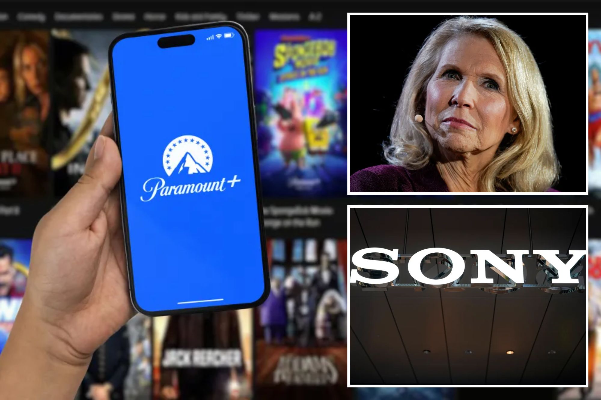 Shari Redstone, Paramount logo, Sony logo