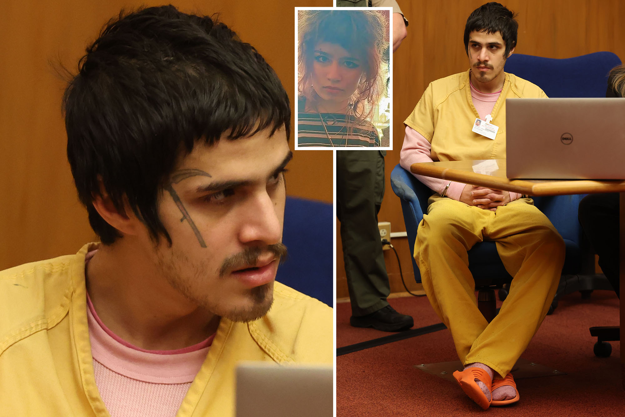 Slack co-founder's daughter Mint Butterfield's alleged kidnapper shows off face tattoo at San Francisco arraignment