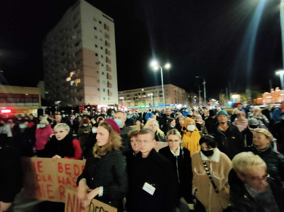Protest pod hasłem "Ani jednej więcej" w Szczecinie