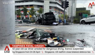 Driver in fatal Tampines crash arrested for dangerous driving, licence suspended